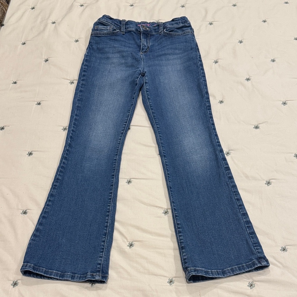 🚨2/$10🚨The Children’s Place Girls Flare Jeans in Deep Blue